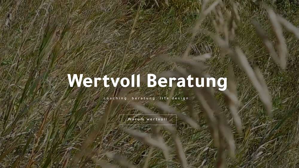 Screenshot Website Wertvoll Beratung