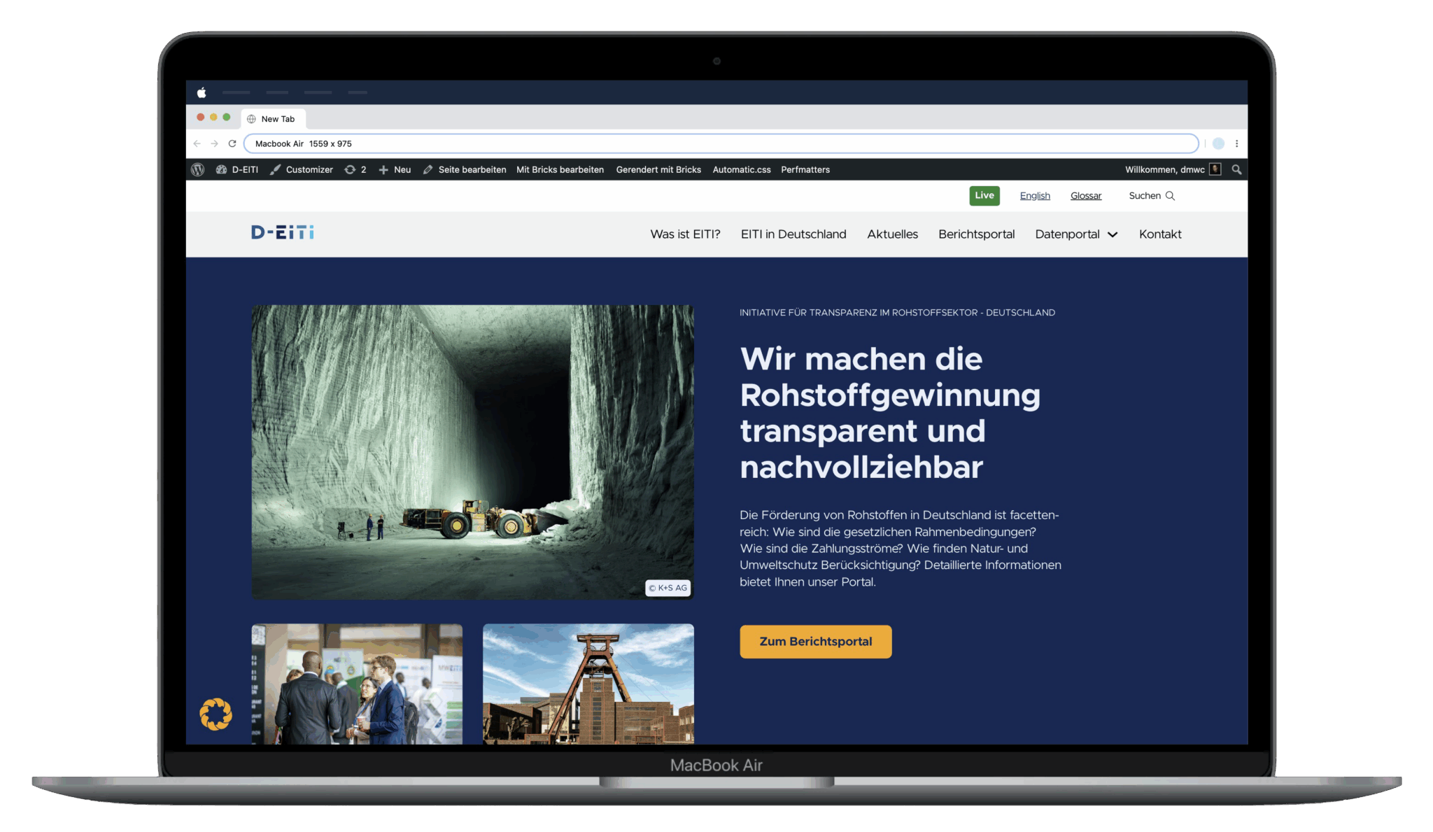 Screenshot D-EITI Website