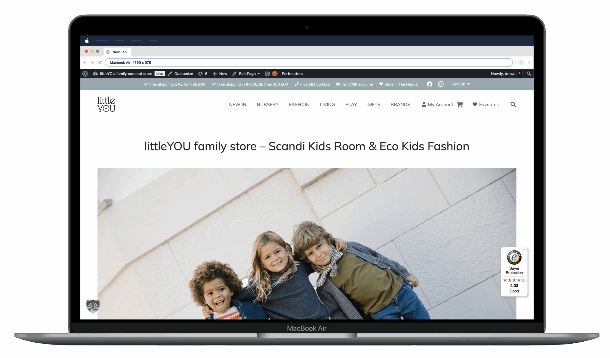 Screenshot littleYOU Webshop